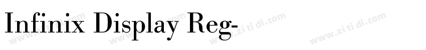 Infinix Display Reg字体转换